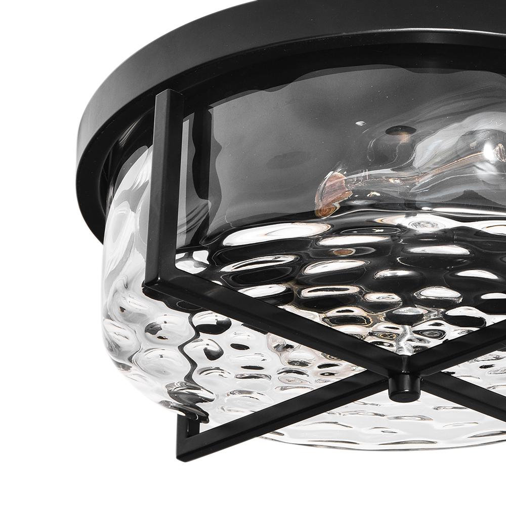 Ildror Modern Hammered Glass Ceiling Light