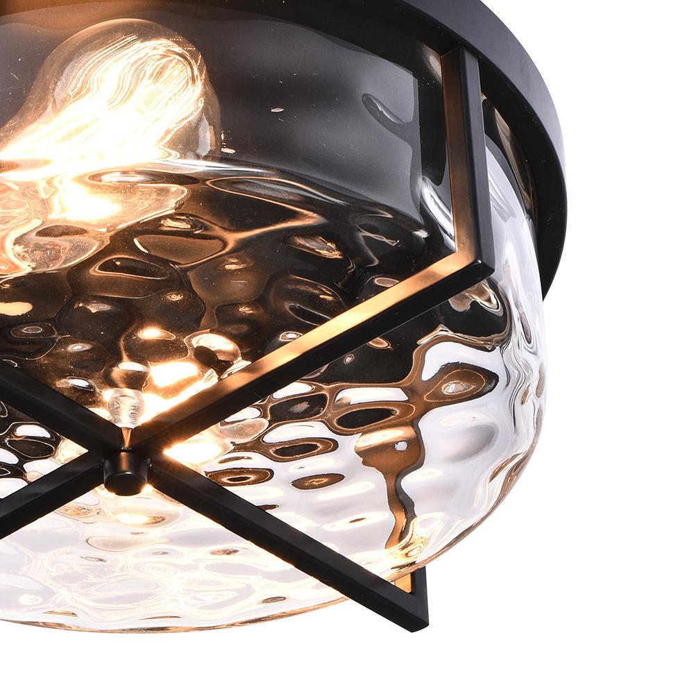 Ildror Modern Hammered Glass Ceiling Light