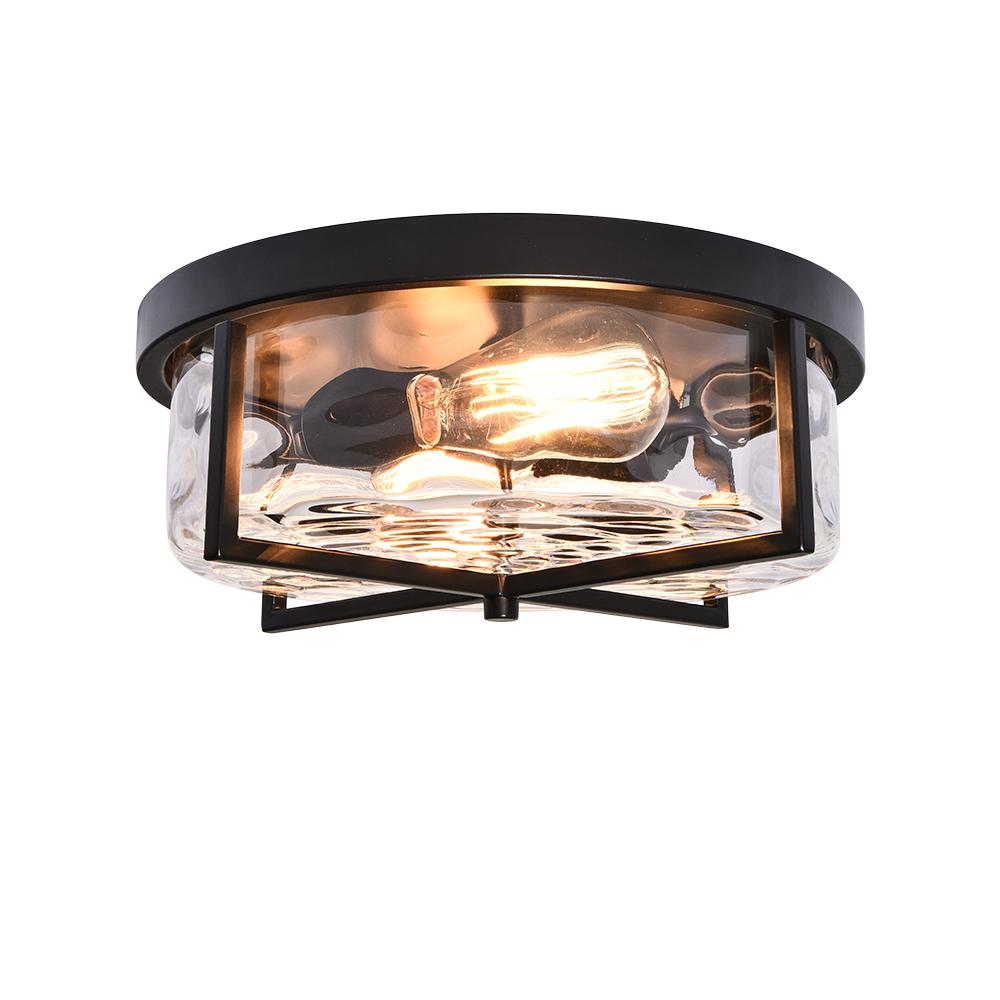 Ildror Modern Hammered Glass Ceiling Light