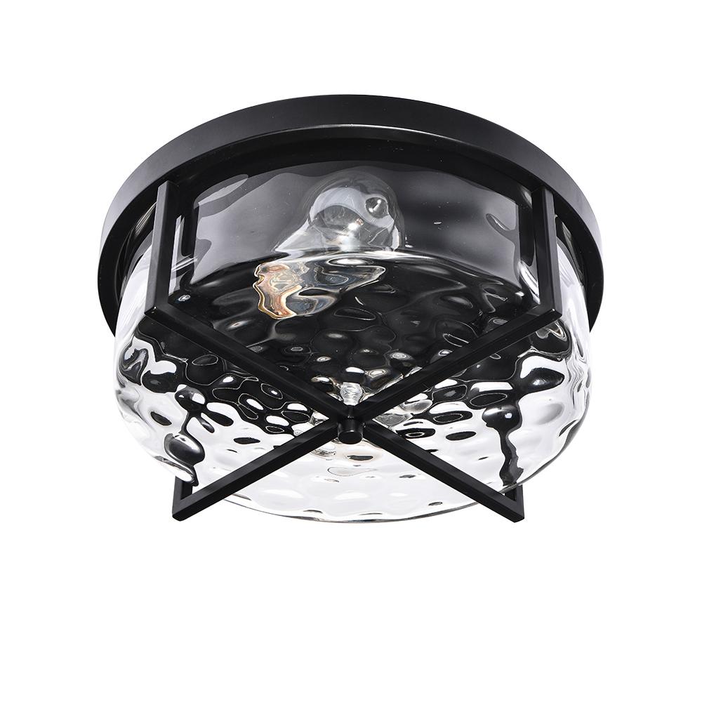 Ildror Modern Hammered Glass Ceiling Light