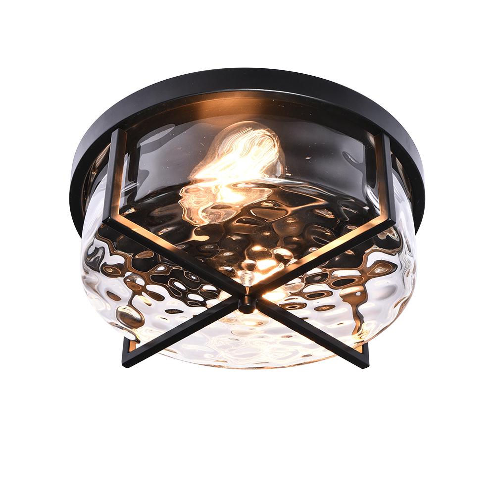 Ildror Modern Hammered Glass Ceiling Light