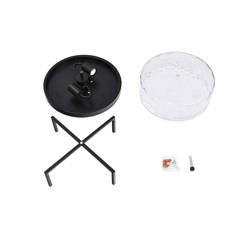 Ildror Modern Hammered Glass Ceiling Light