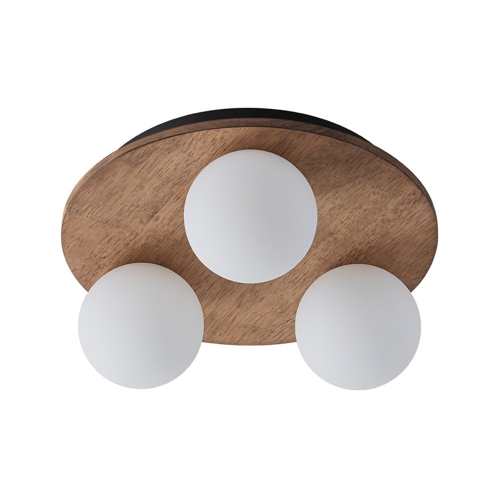 Waegnuvo Rural Frosted Metal Semi Flush Mount Ceiling Light