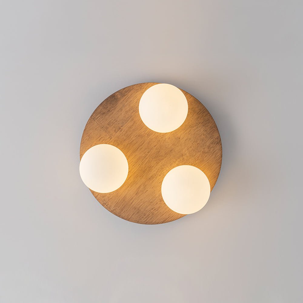 Waegnuvo Rural Frosted Metal Semi Flush Mount Ceiling Light