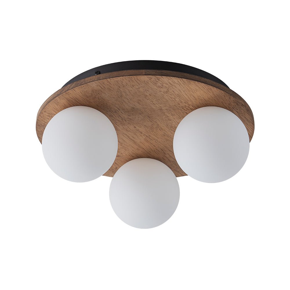 Waegnuvo Rural Frosted Metal Semi Flush Mount Ceiling Light