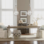 Yrvuvyr Rustic Hemp Rope Distressed White Glass Pendant Light