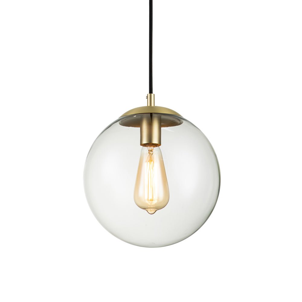 Xenuvox Simple Globe Glass Pendant - Lamp Copper