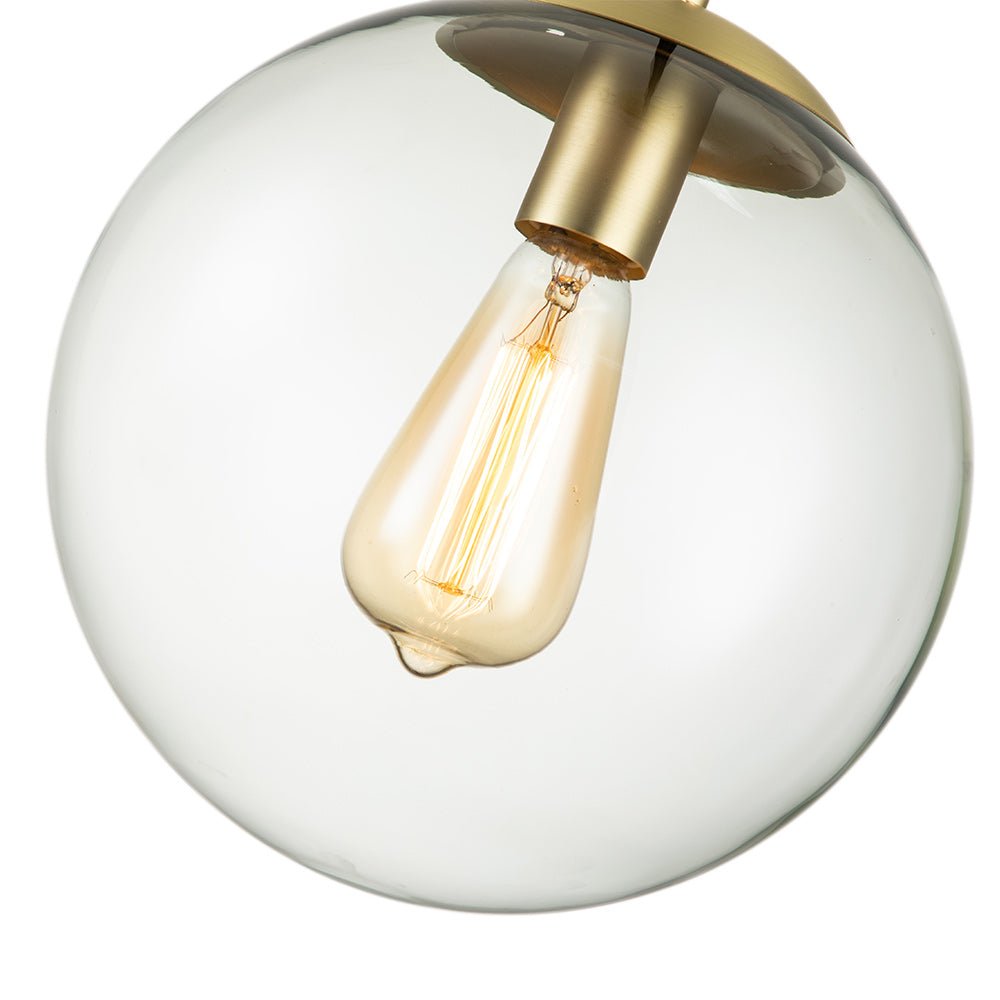 Xenuvox Simple Globe Glass Pendant - Lamp Copper