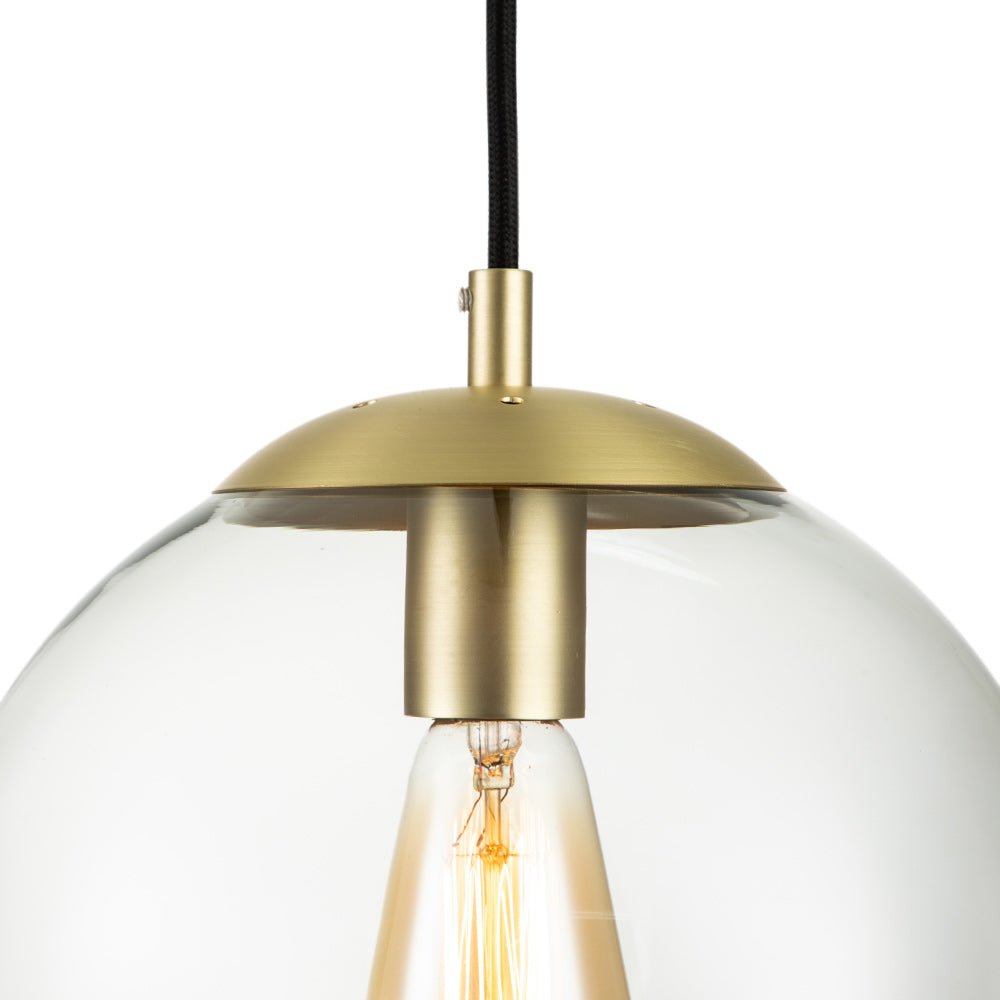 Xenuvox Simple Globe Glass Pendant - Lamp Copper