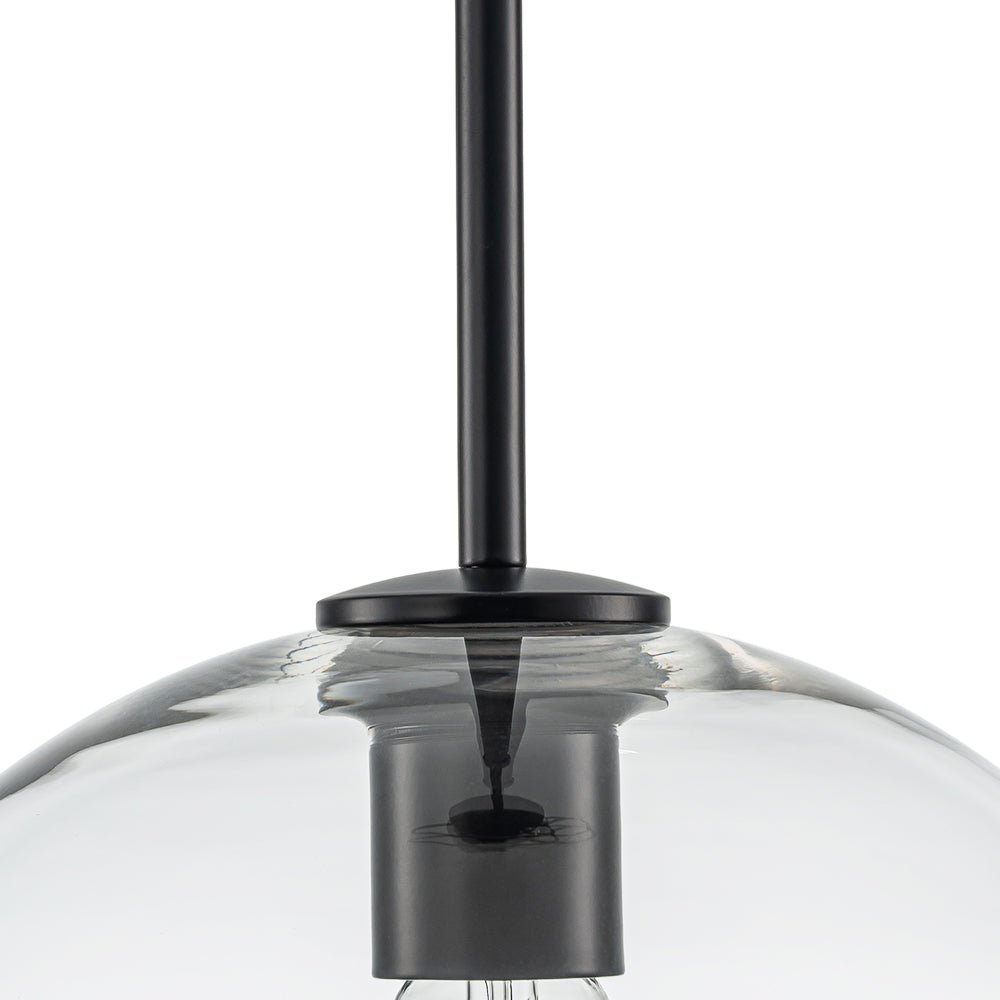 Gloriana Simple Mid-Century Clear Glass Pendant Light
