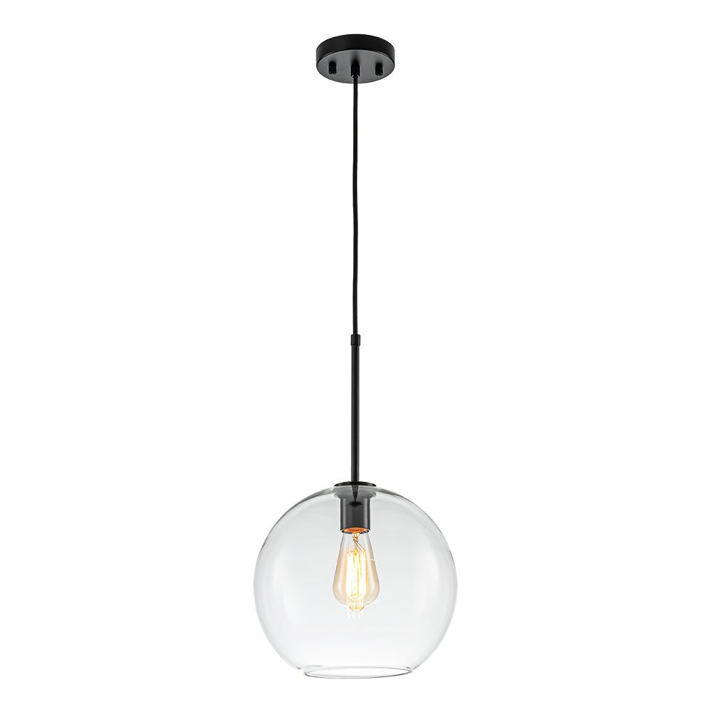 Gloriana Simple Mid-Century Clear Glass Pendant Light