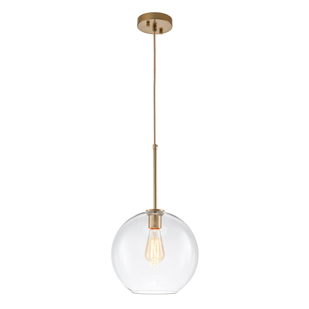 Gloriana Simple Mid-Century Clear Glass Pendant Light