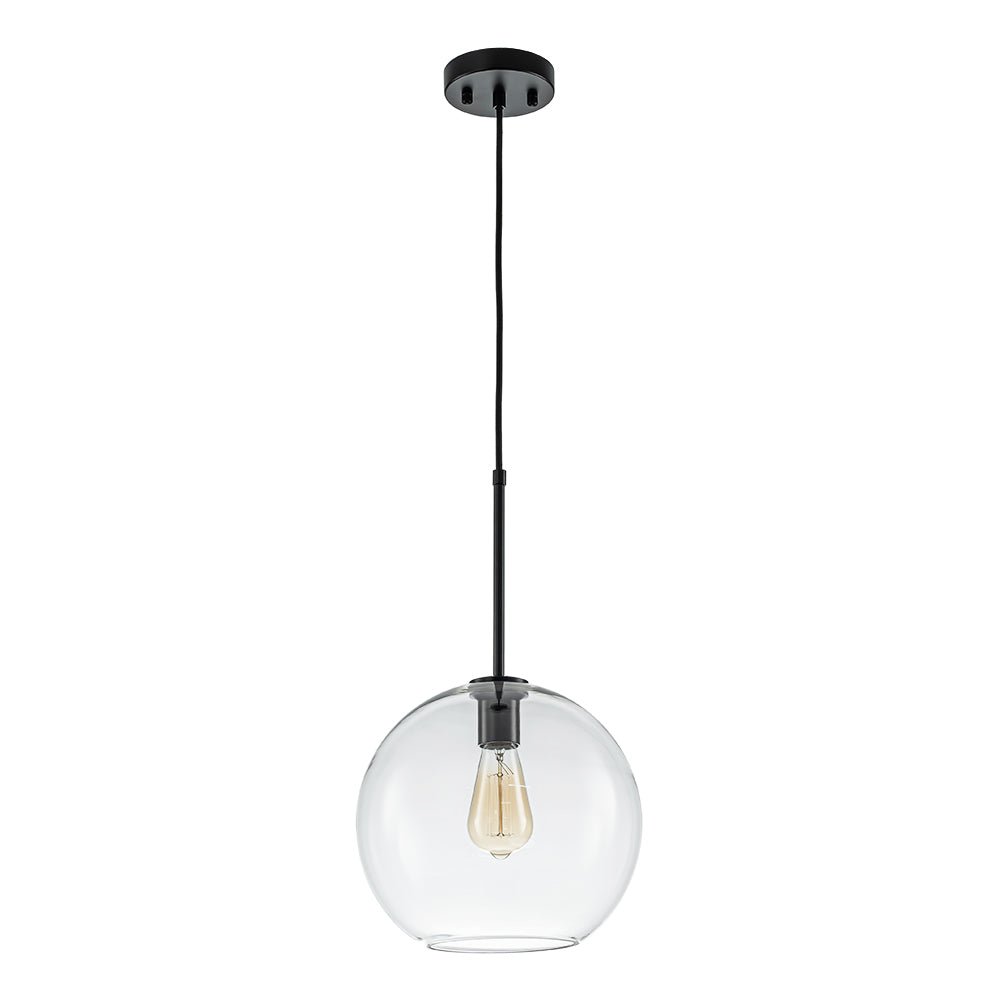 Gloriana Simple Mid-Century Clear Glass Pendant Light