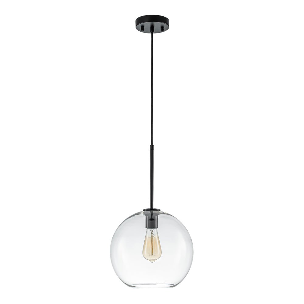 Gloriana Simple Mid-Century Clear Glass Pendant Light