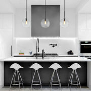 Gloriana Simple Mid-Century Clear Glass Pendant Light