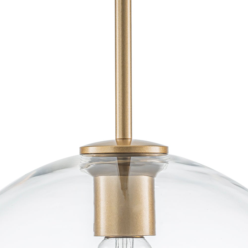 Gloriana Simple Mid-Century Clear Glass Pendant Light