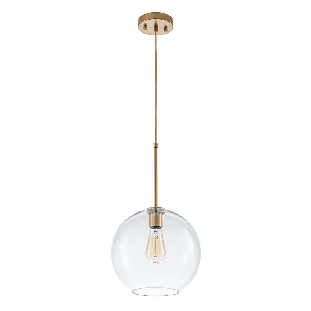 Gloriana Simple Mid-Century Clear Glass Pendant Light