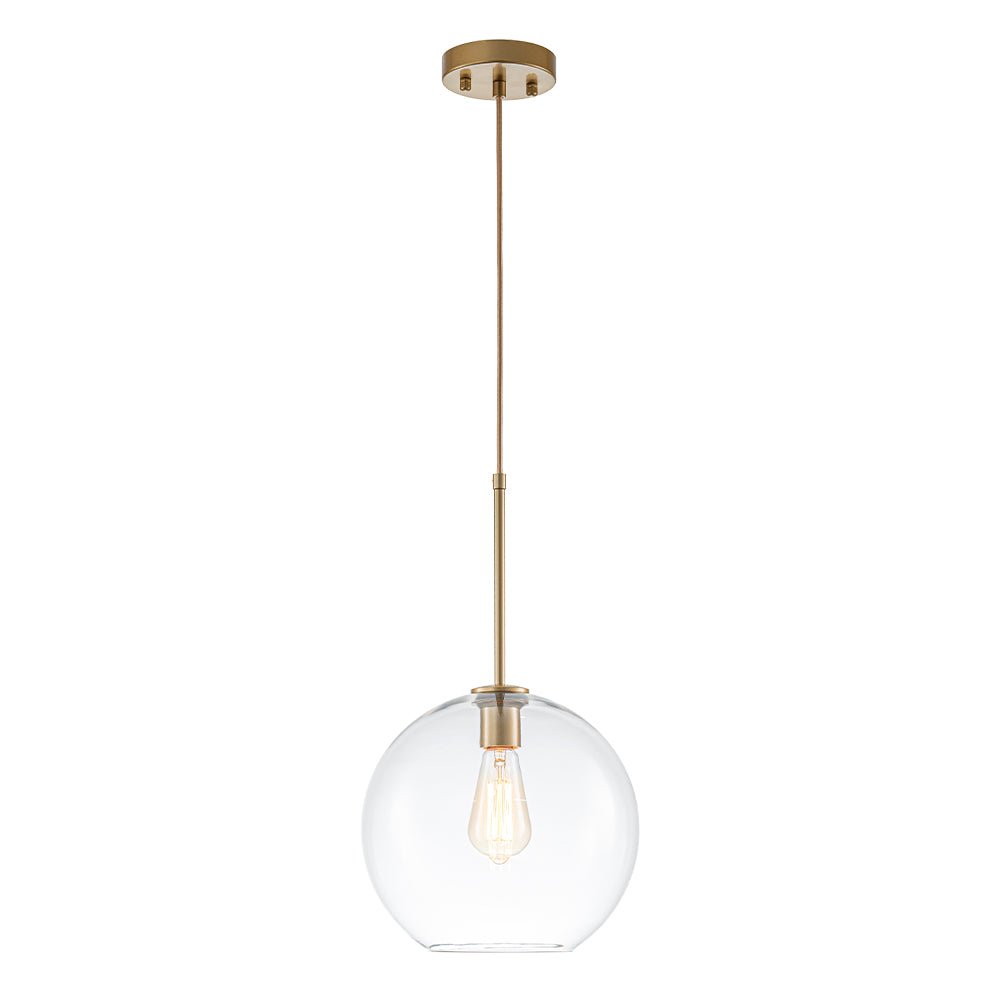 Gloriana Simple Mid-Century Clear Glass Pendant Light