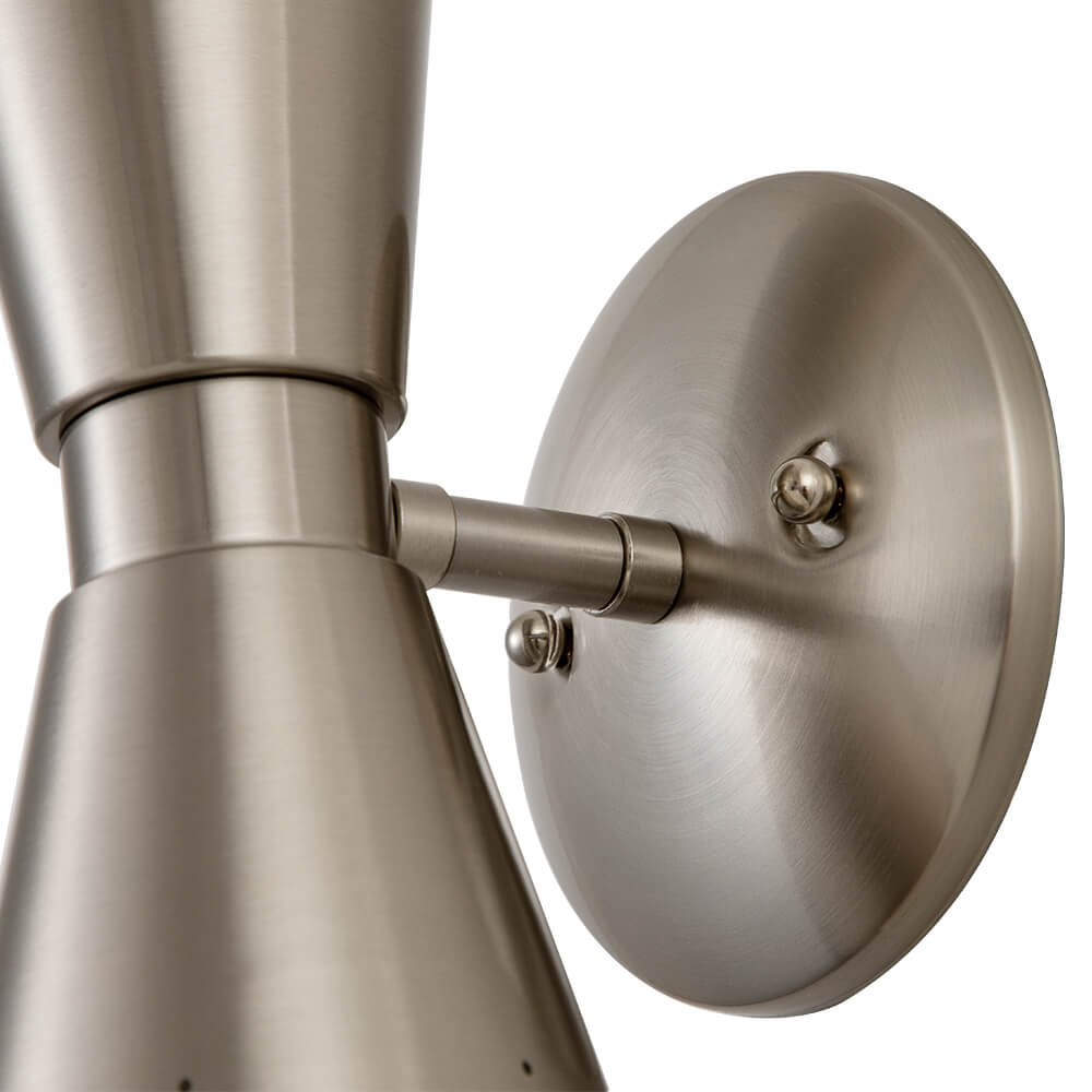 Lunero Metal Hourglass Wall Sconce