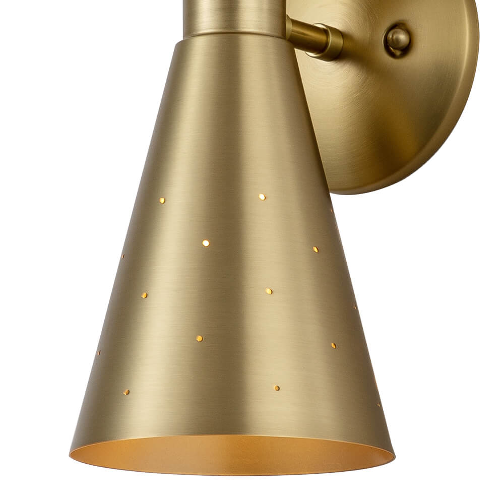 Lunero Metal Hourglass Wall Sconce