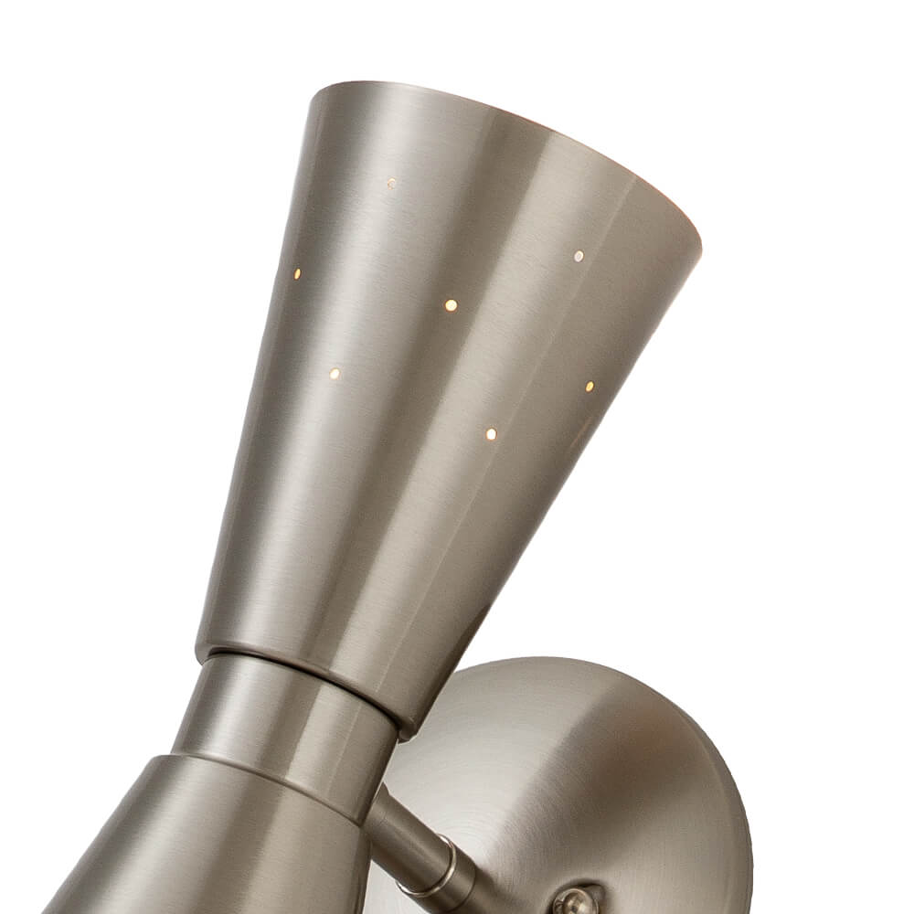 Lunero Metal Hourglass Wall Sconce