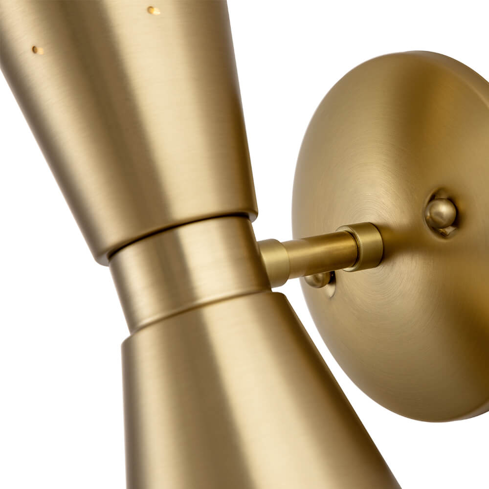 Lunero Metal Hourglass Wall Sconce