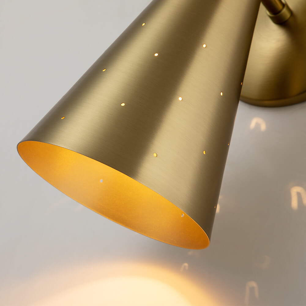 Lunero Metal Hourglass Wall Sconce