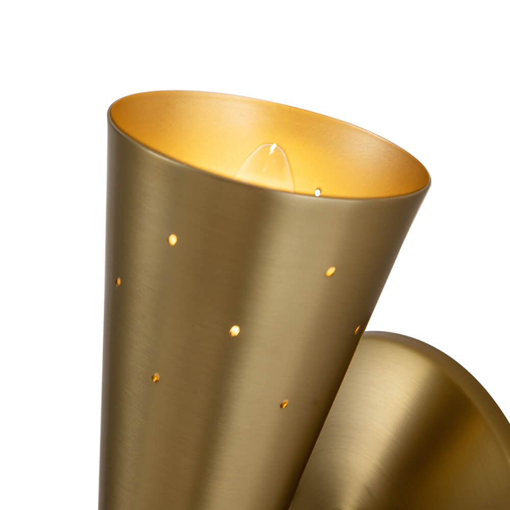 Lunero Metal Hourglass Wall Sconce