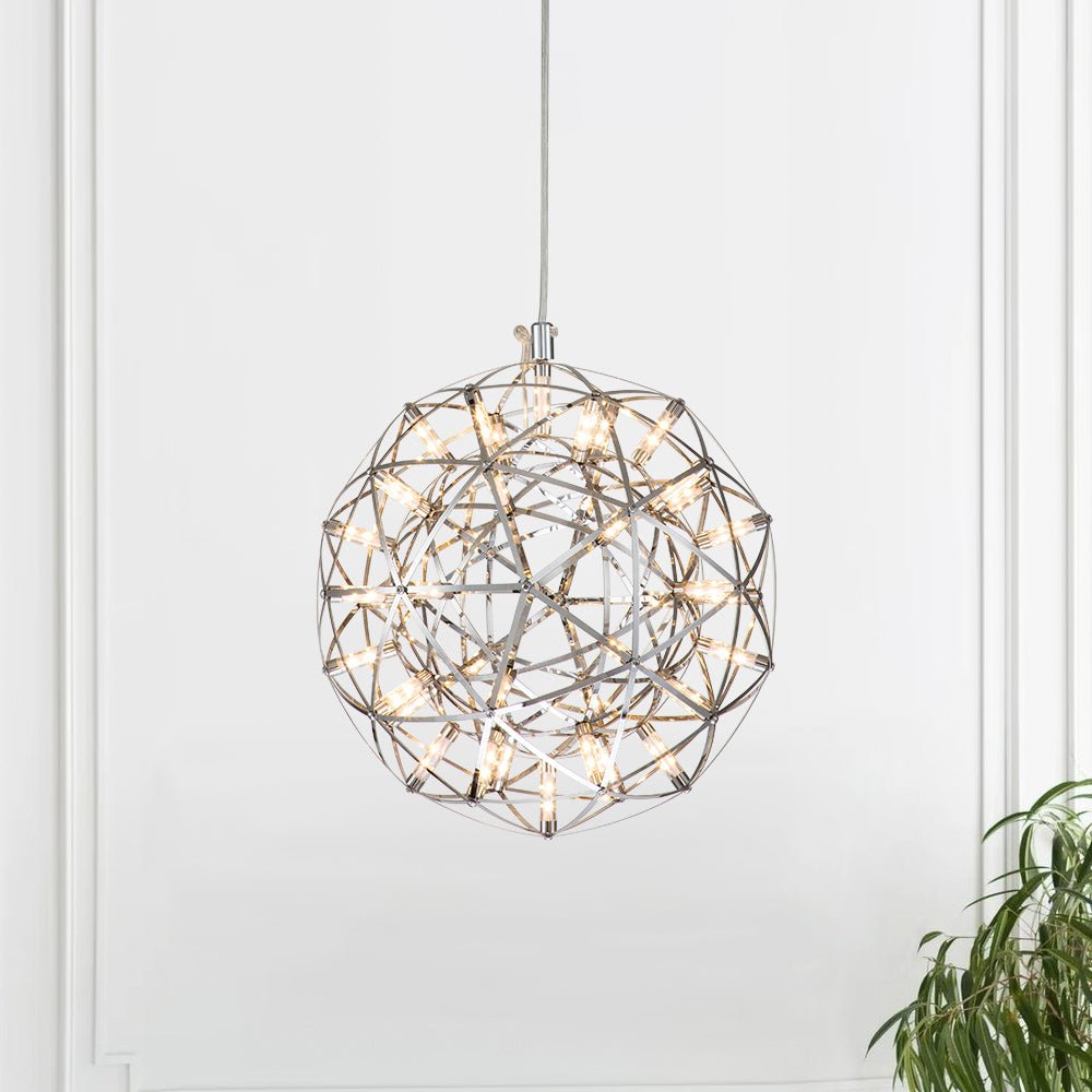 Raudur LED Spark Metal Chandelier