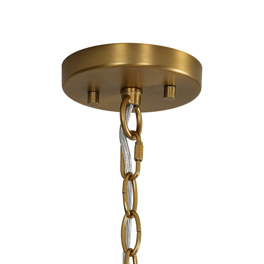 Vatnuvyx Statement Cluster Ribbed Glass Chandelier