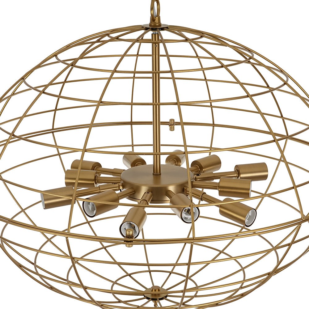 Vatnuvyx Statement Cluster Ribbed Glass Chandelier