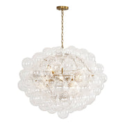 Vatnuvyx Statement Cluster Ribbed Glass Chandelier