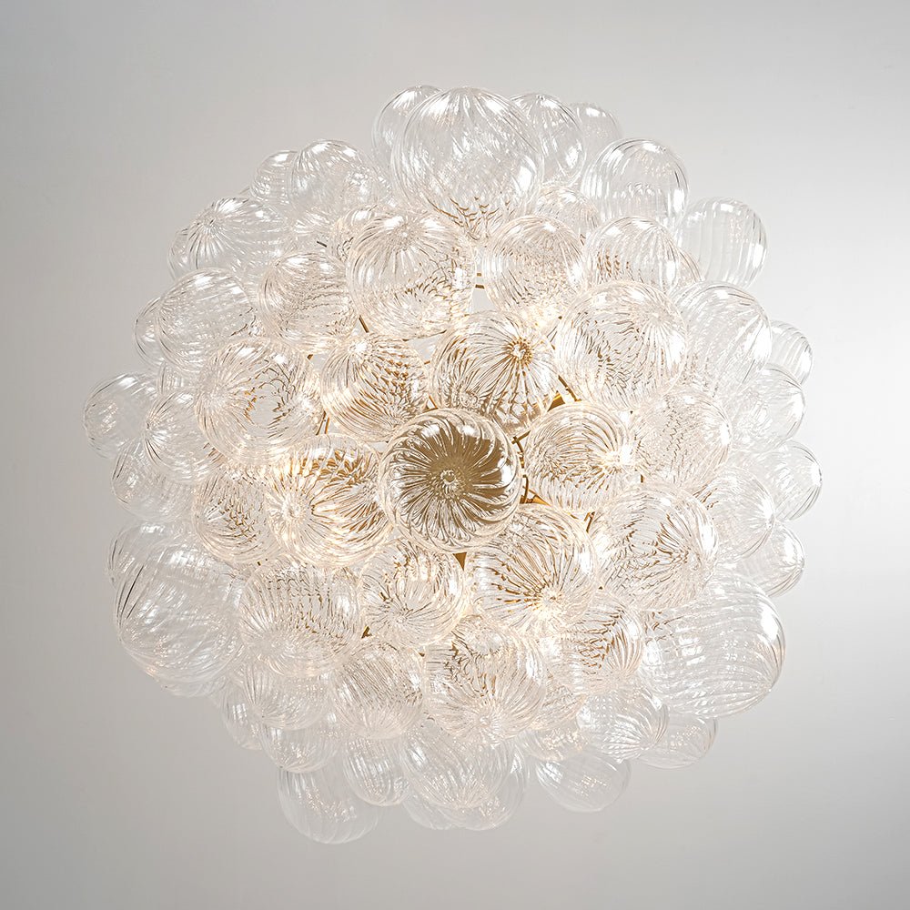 Vatnuvyx Statement Cluster Ribbed Glass Chandelier