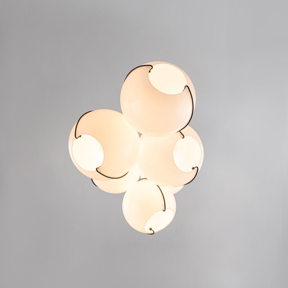 Caeluvix Statement Shine Opal Glass Chandelier