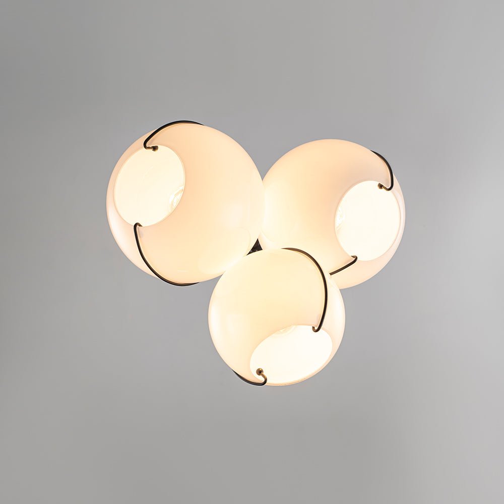 Caeluvix Statement Shine Opal Glass Chandelier
