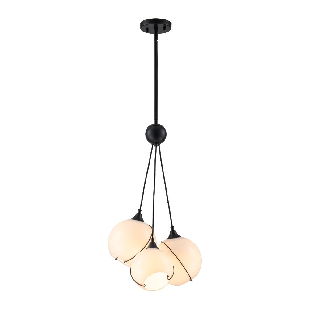 Caeluvix Statement Shine Opal Glass Chandelier