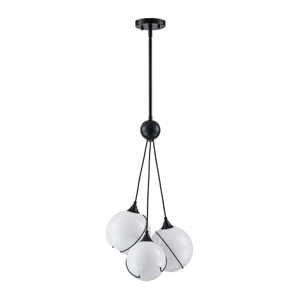 Caeluvix Statement Shine Opal Glass Chandelier