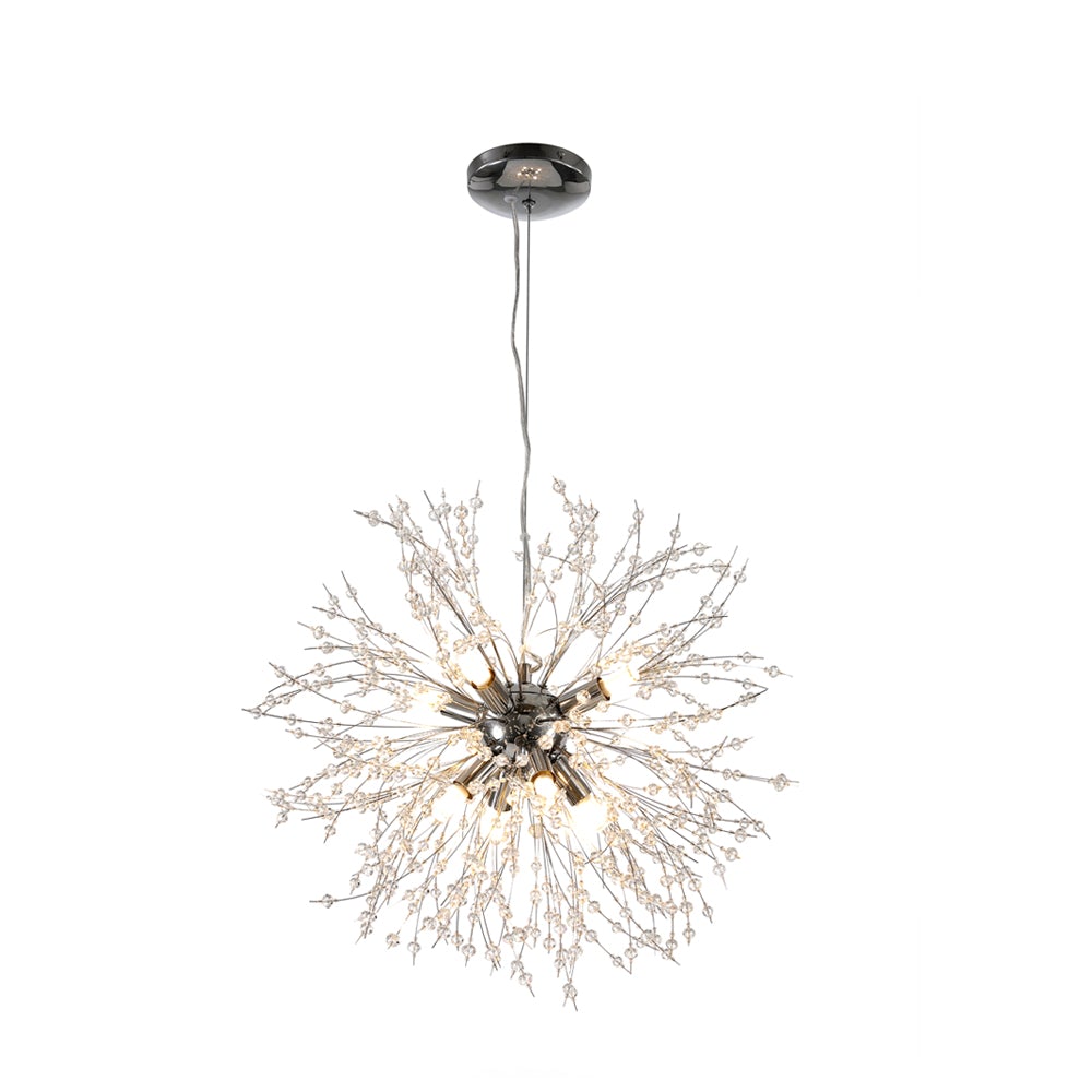 Alvsang Dandelion Crystal Metal Chandelier