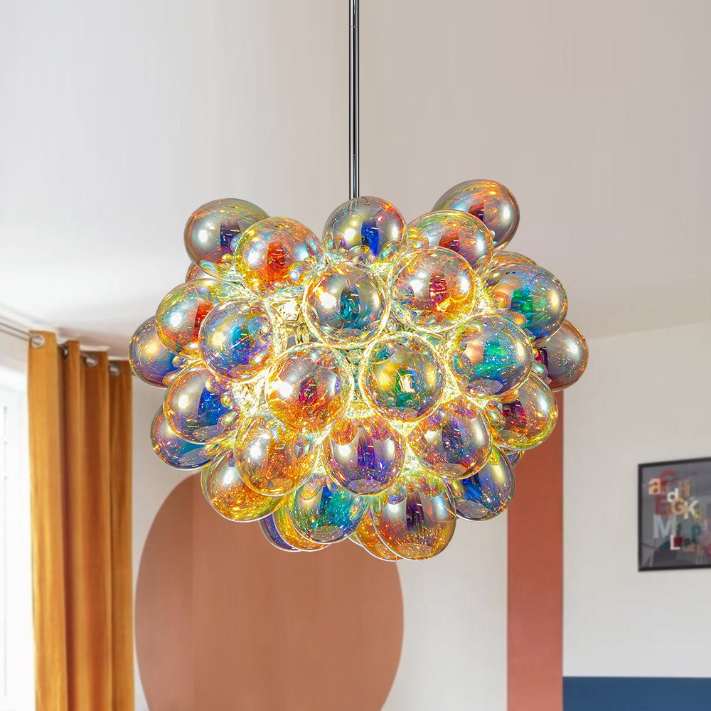 Aevuvya Stylish Bauhaus Cluster Stained Glass Chandelier