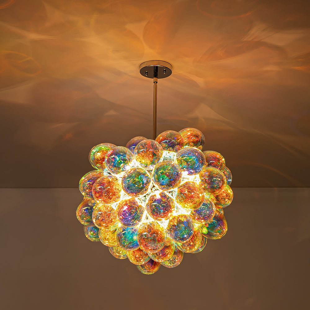 Aevuvya Stylish Bauhaus Cluster Stained Glass Chandelier