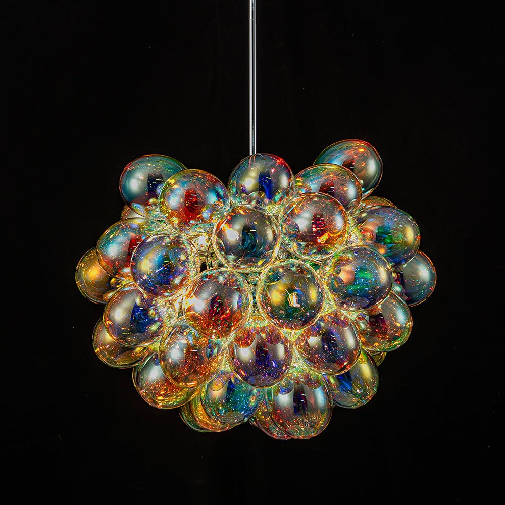 Aevuvya Stylish Bauhaus Cluster Stained Glass Chandelier