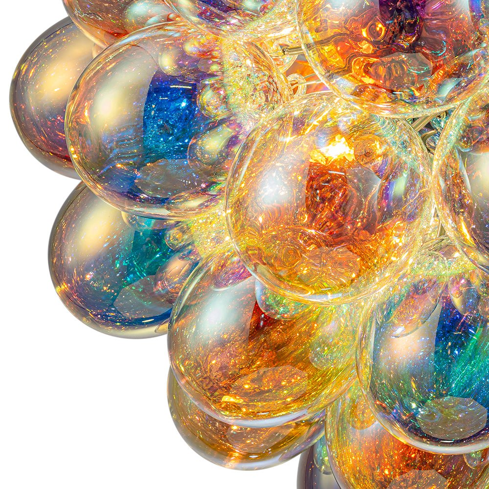 Aevuvya Stylish Bauhaus Cluster Stained Glass Chandelier