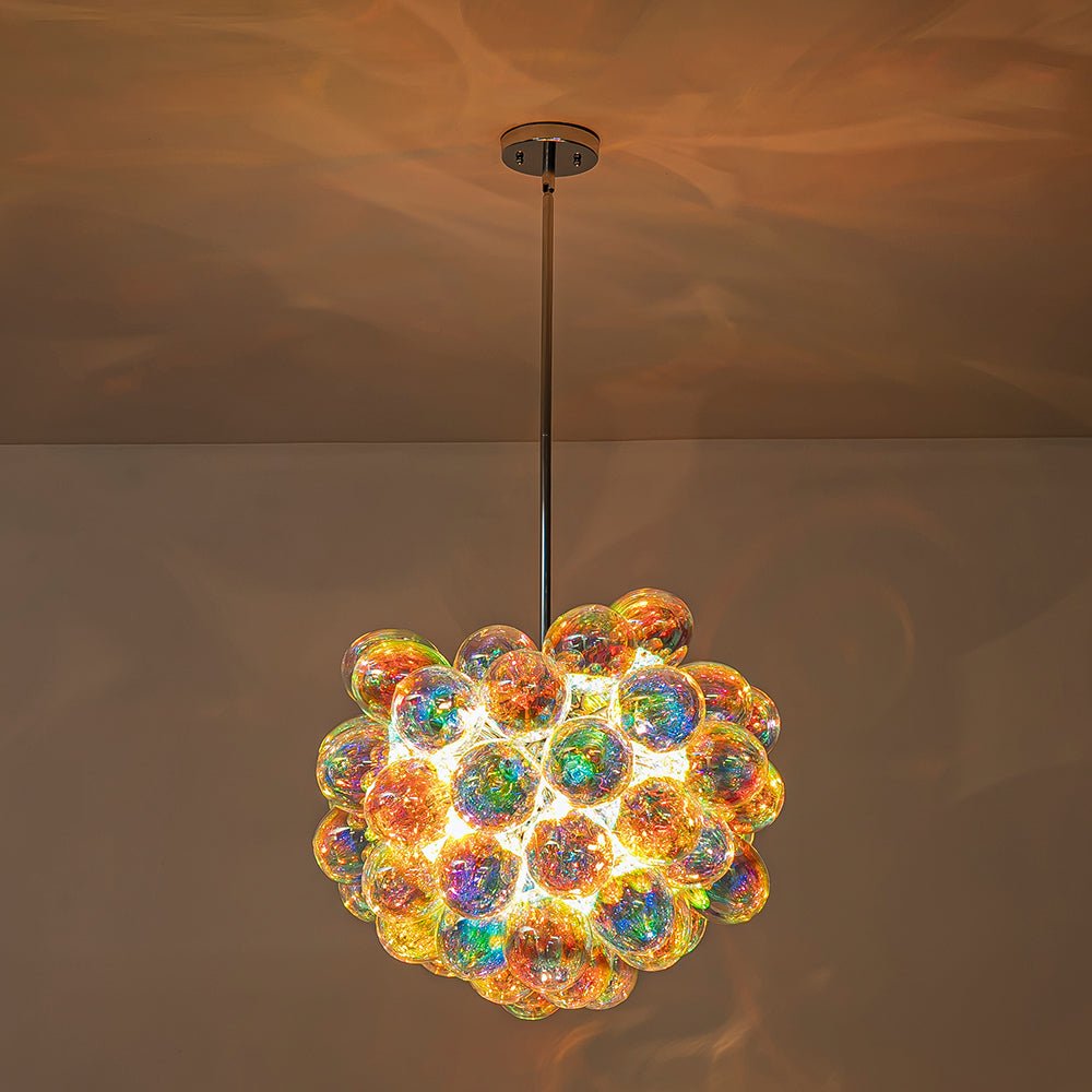 Aevuvya Stylish Bauhaus Cluster Stained Glass Chandelier