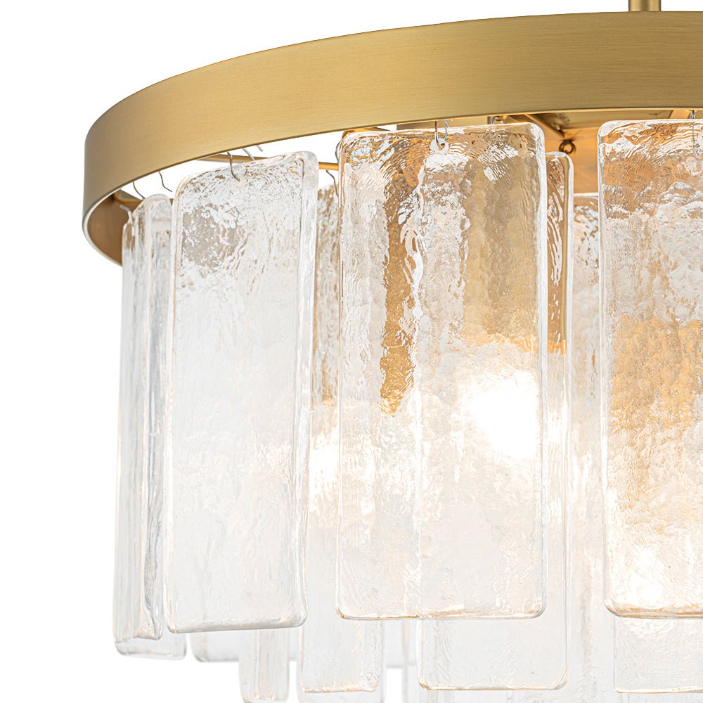 Stilla Traditional Glass Semi Flush Mount Ceiling Light