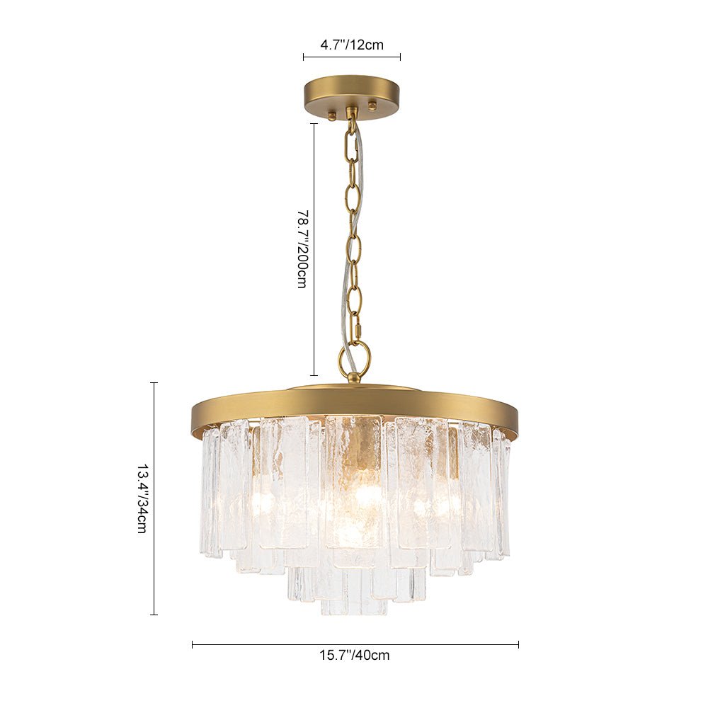 Stilla Traditional Glass Semi Flush Mount Ceiling Light