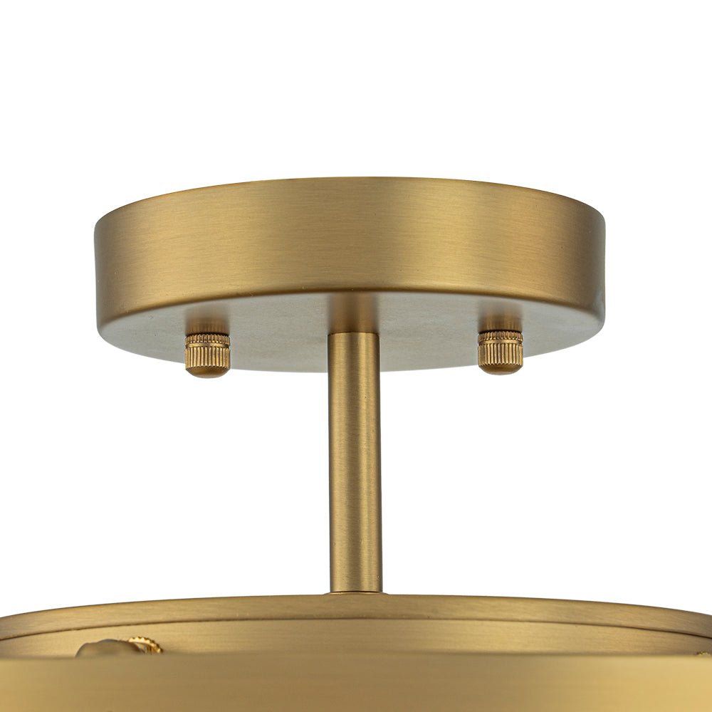 Stilla Traditional Glass Semi Flush Mount Ceiling Light