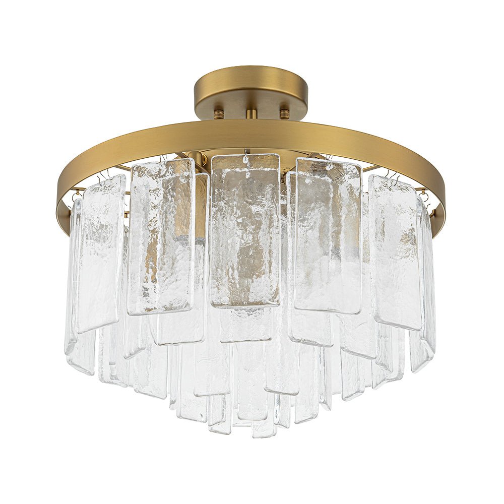 Stilla Traditional Glass Semi Flush Mount Ceiling Light