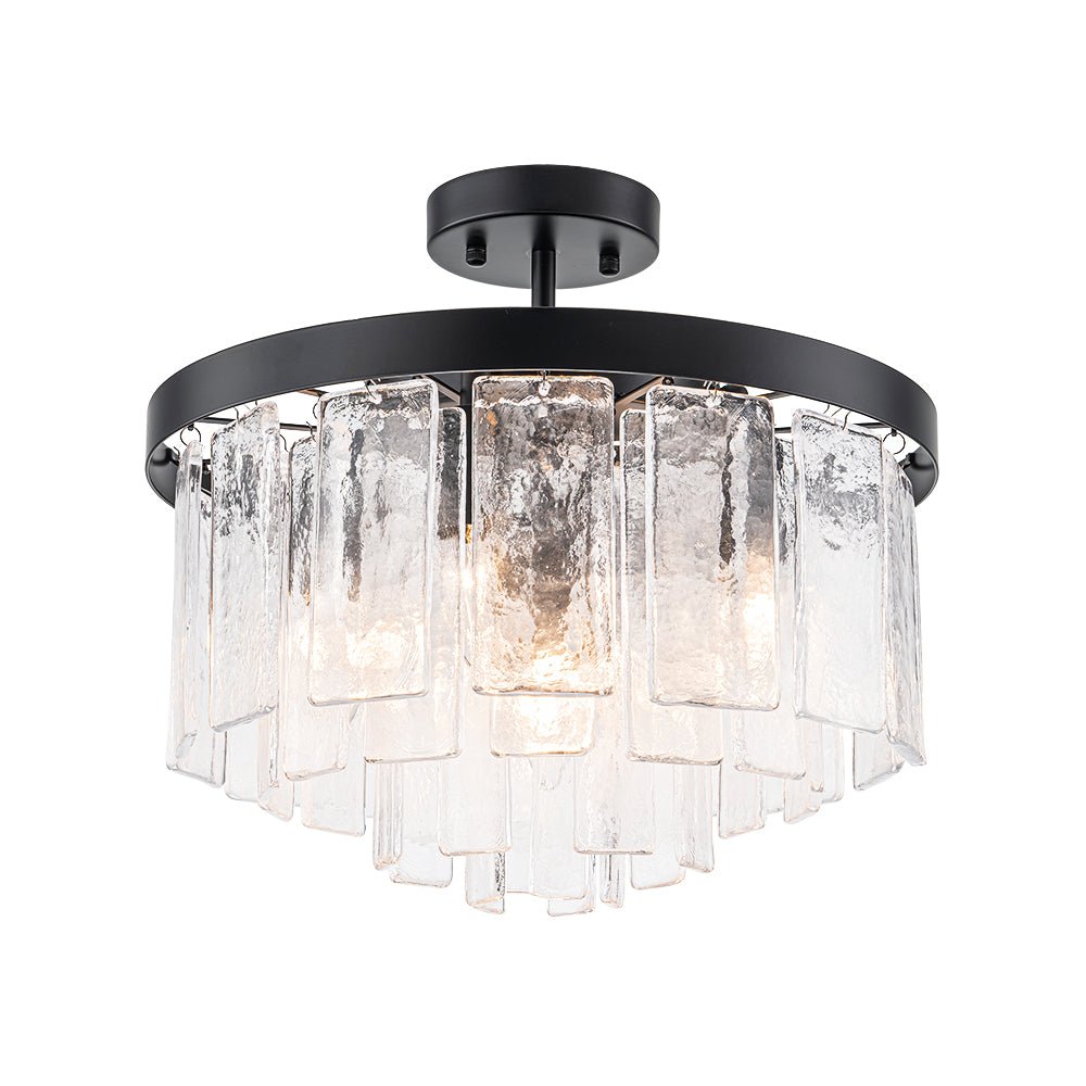 Stilla Traditional Glass Semi Flush Mount Ceiling Light