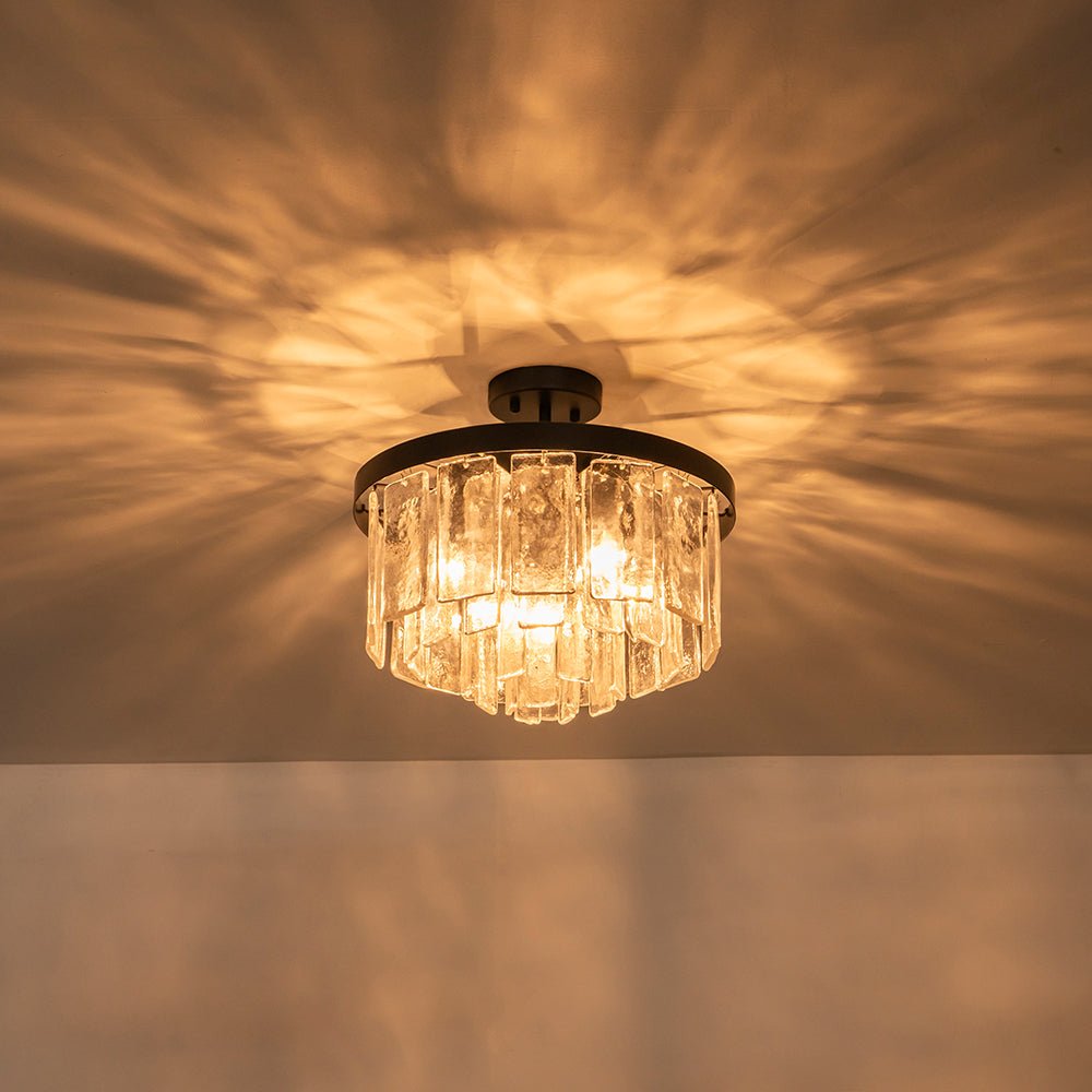 Stilla Traditional Glass Semi Flush Mount Ceiling Light