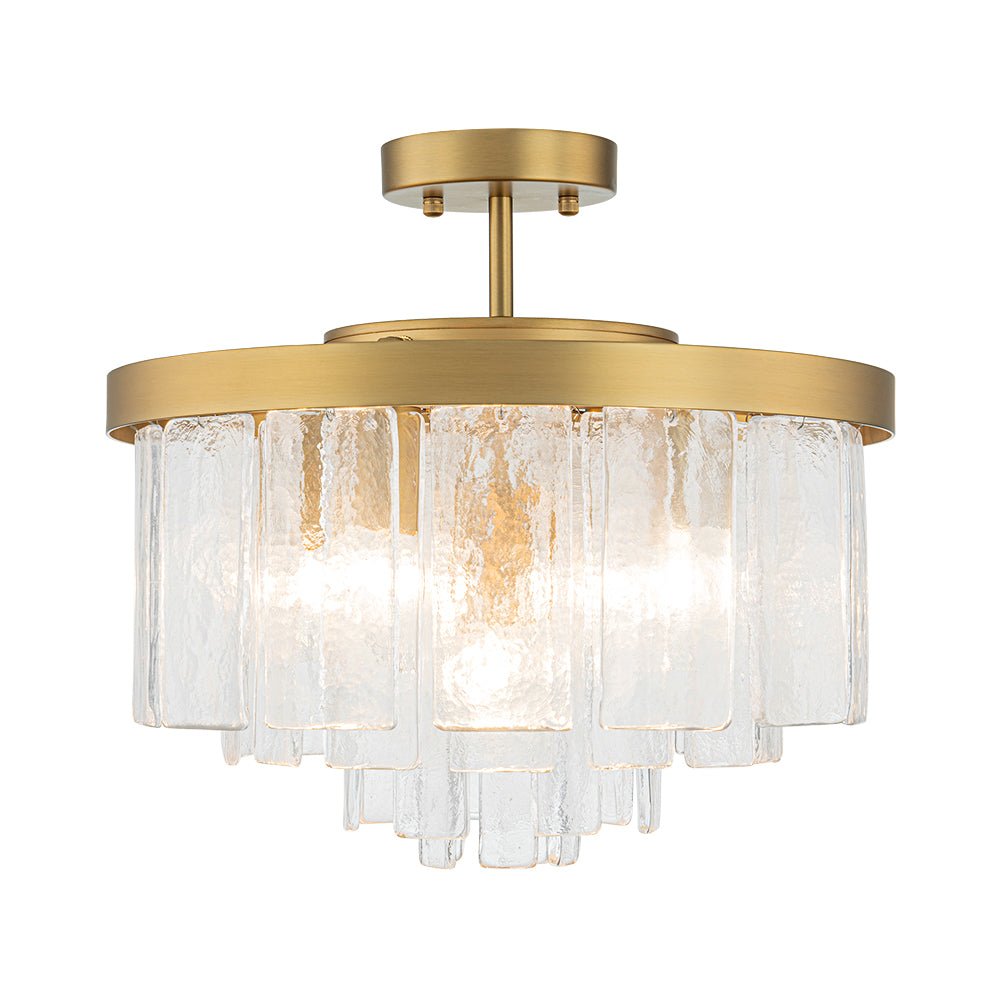 Stilla Traditional Glass Semi Flush Mount Ceiling Light